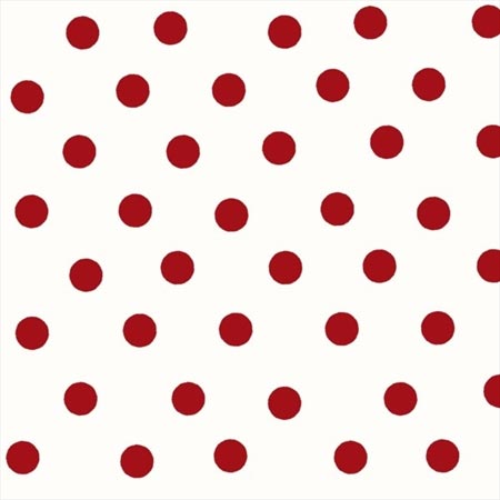 Coffee Shop - Dots  - white/red