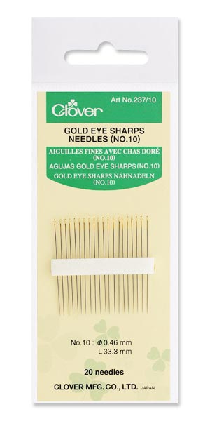 Gold Eye Sharps Needles Nr. 10