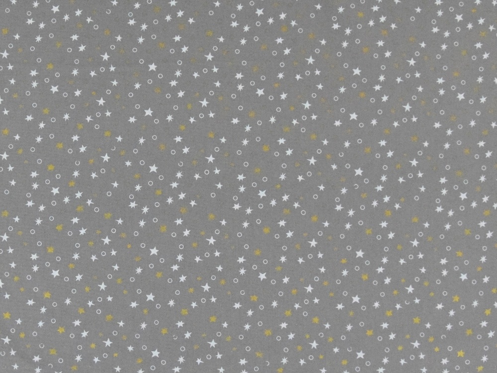 Stars with Gold - grey