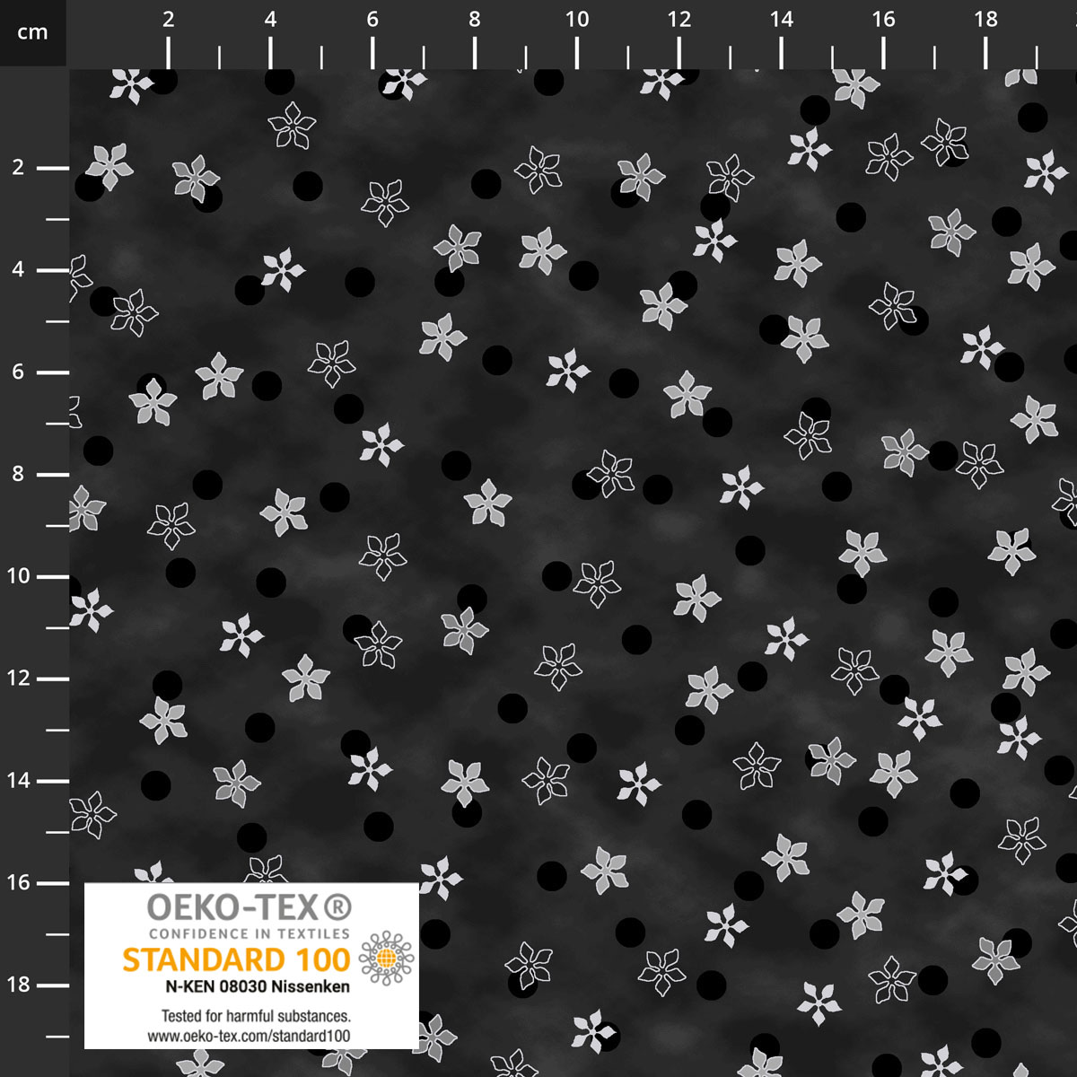 Frosty Snowflake - Flower - black-silver