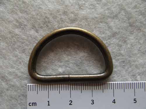 D-Ring - 25mm - altmessing