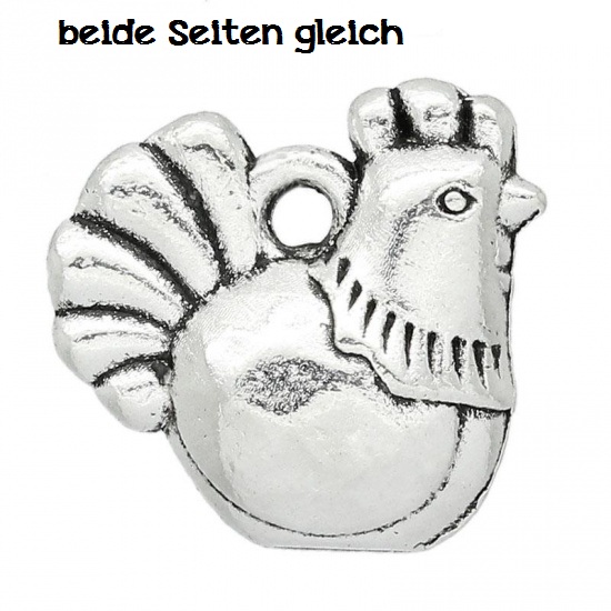 Charms \"dicke Henne\" - silber