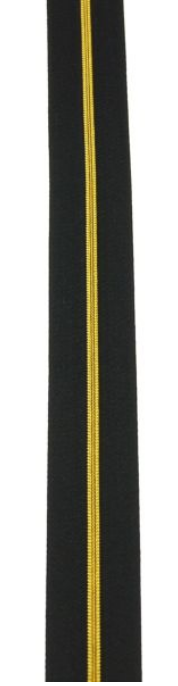 Reissverschluss metallisiert - gold-schwarz