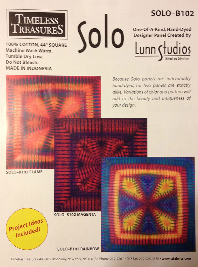 Batik Fabric Panel - hand dyed - magenta