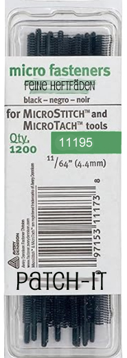 MicroStitch Fasteners - SCHWARZ