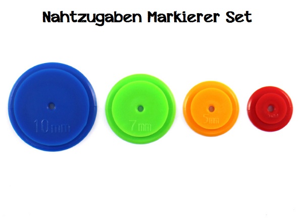 Nahtzugaben-Markierer Set - 4 Größen