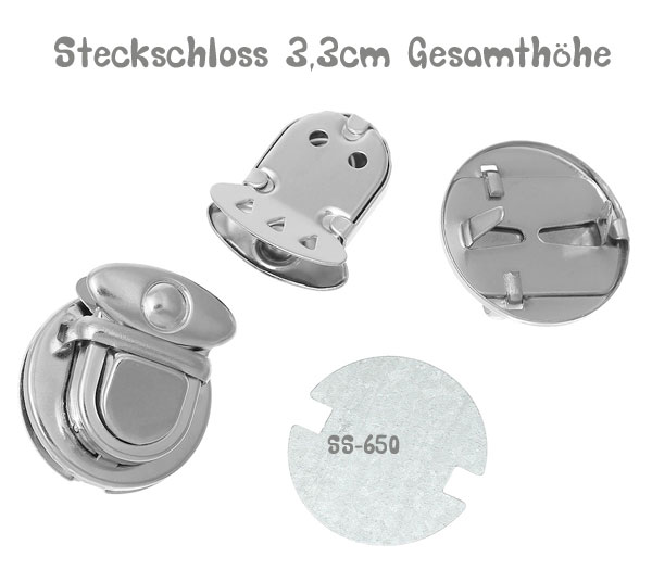 Steckschloss - Höhe 33mm