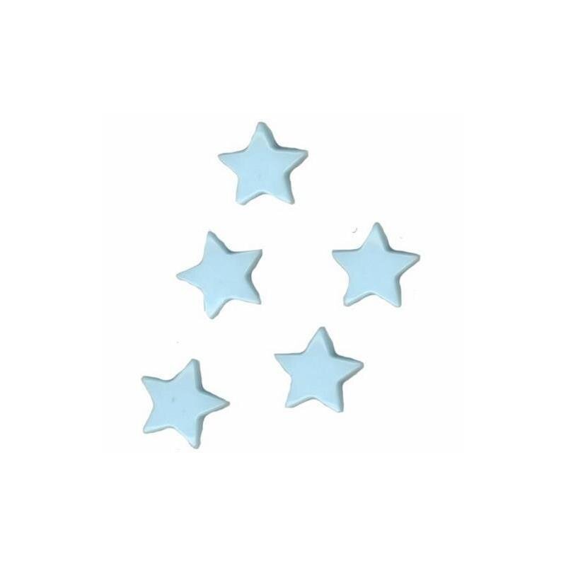 Stern - Snap Druckknopf T5 - pastel blue B20
