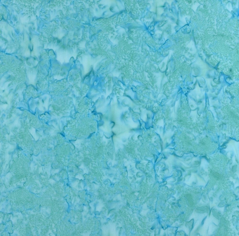 Hand Dyed Batiks - Tonal - aqua