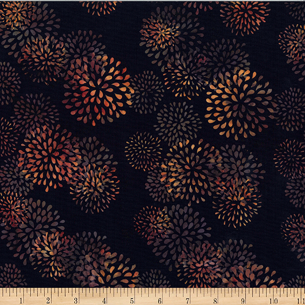 Bali Batik Handpaints - Fireworks - spice