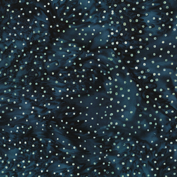 Bali Batik Handpaints - Dots - blue