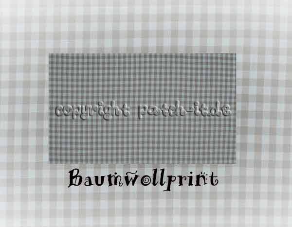 Baumwolldruck kariert - light blue