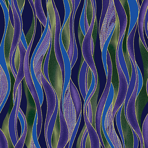 Dancing Waves - evergreen-purple