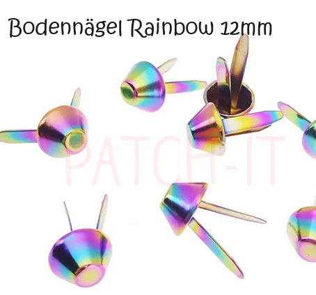 Bodennägel für Taschen - 12 mm - rainbow