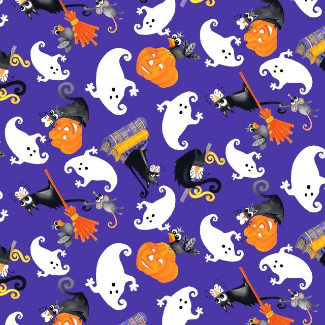 Boo! Glow - Tossed Cats and Ghosts - multi