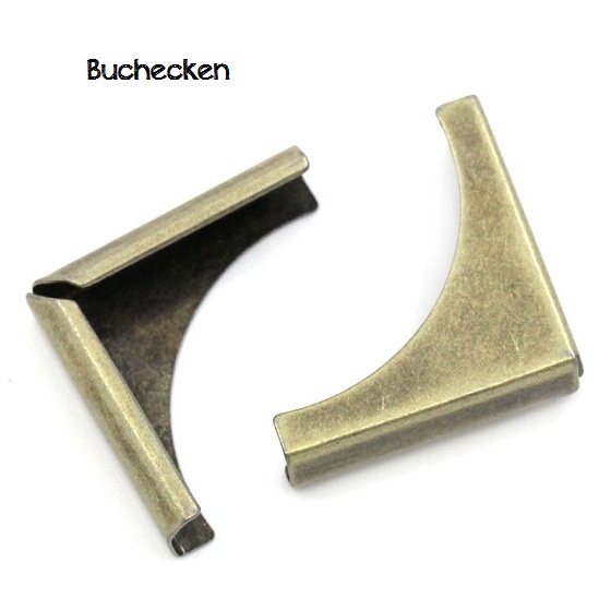 Buchecken - Metallecken - altmessing