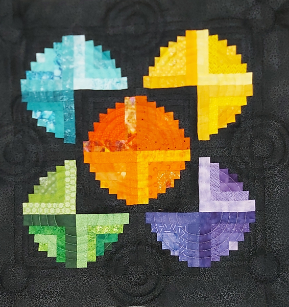 Curvy LogCabin Kissen