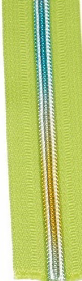 Multicolor Reissverschluss 5 mm - apple green