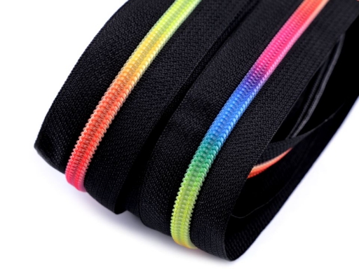 REGENBOGEN Reissverschluss 6mm- black