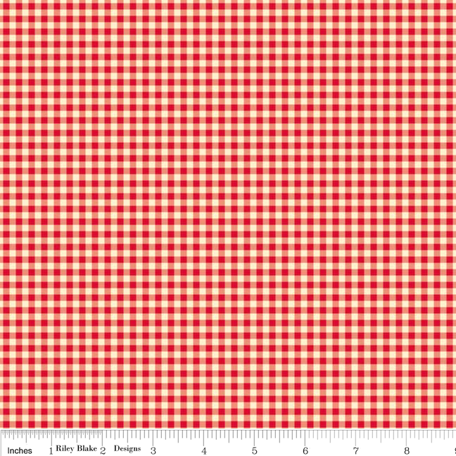 Farm Fresh - Gingham - red