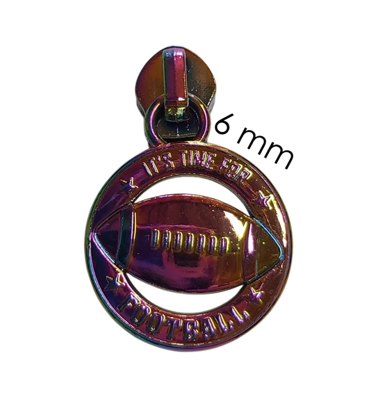 Football - Zipper - rainbow