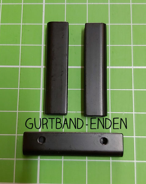 Endstück 32mm - schwarz matt