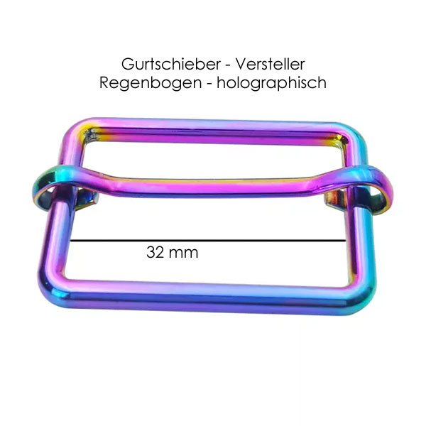 Schieber - Versteller - 32mm - rainbow