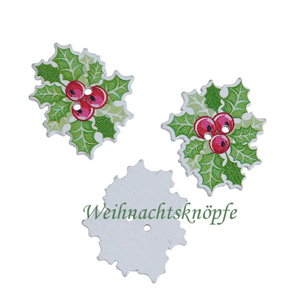 Weihnachtsknopf \"Ilex\"