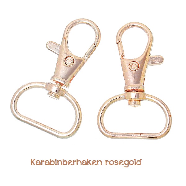 Karabiner - 20mm - rosegold