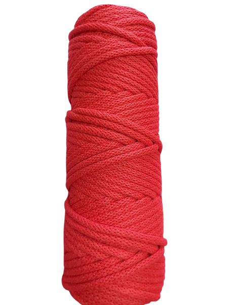 Kordel geflochten - 5mm - rot