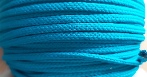 Kordel geflochten 4 mm - türkis
