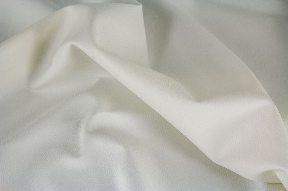 Kunstleder genarbt - weiss