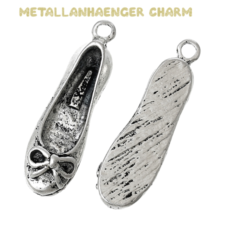 Charms \"Ballerina\" silberfarbend