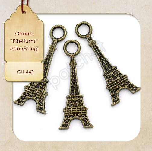 Charms \"Eifelturm\" altmessing