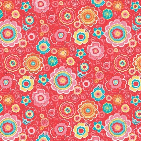 Tree Party - Floral - red