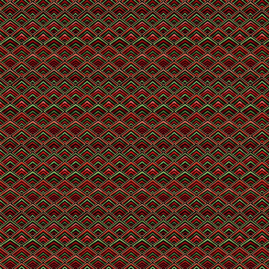 Winter Rose - Diamond Geo - red