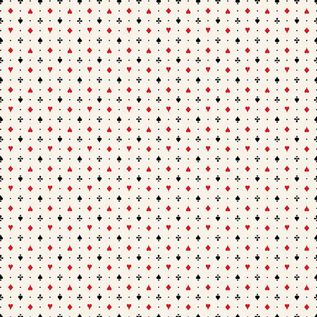Full House - Playing Card Suits - cream