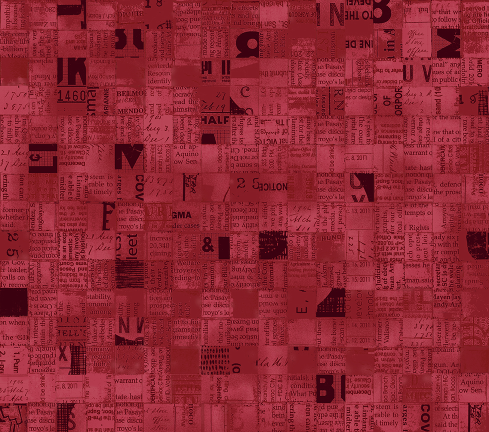 Poster Block - wine red