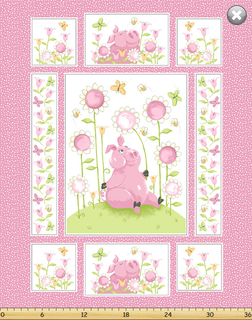 Flip the Pig - Panel Quilt