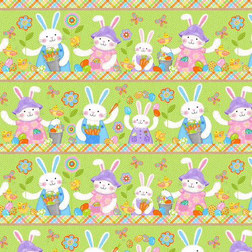 Carrot Patch - Bunny Panel - green