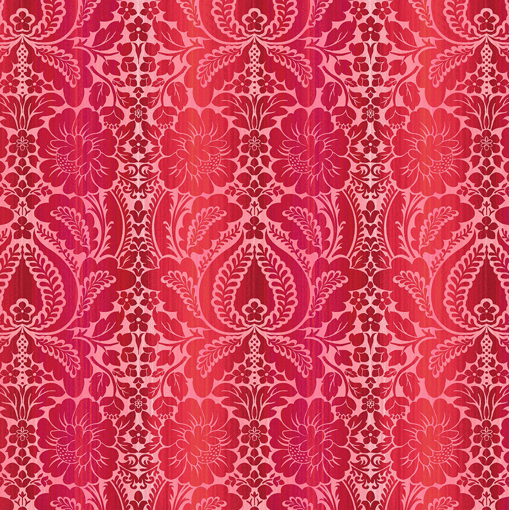 Jardieniere - Damast - red