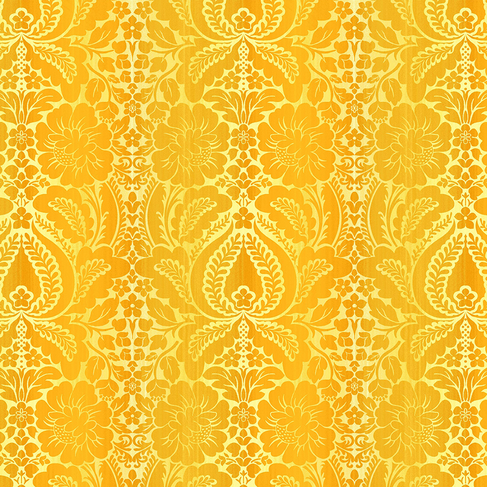 Jardieniere - Damast - yellow