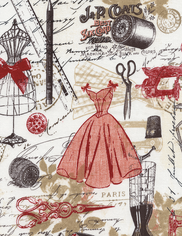VINTAGE DRESSMAKING - red