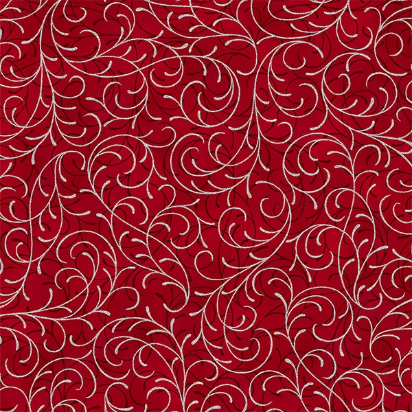 Joyful Traditions - Swirl - red-silver