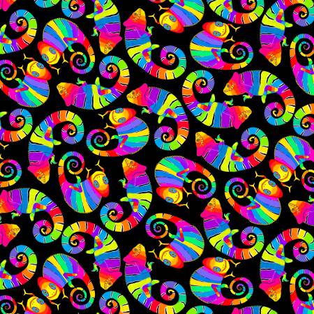 Prismatic – Rainbow Chameleons - black