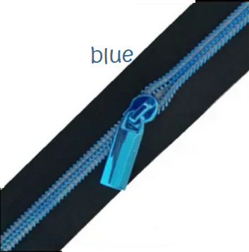 Reissverschluss - Radiant colors - blue