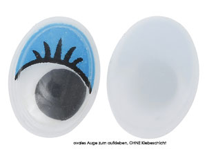 Wackel Augen zum aufkleben - mit Wimpern