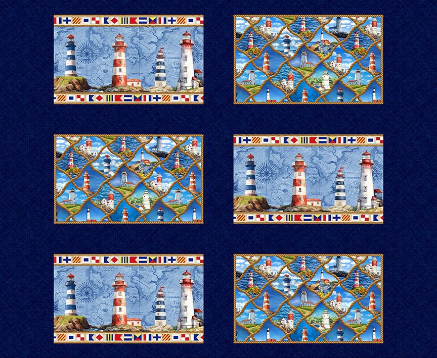 BEACON OF LIGHT - LIGHTHOUSE PLACEMAT PANEL