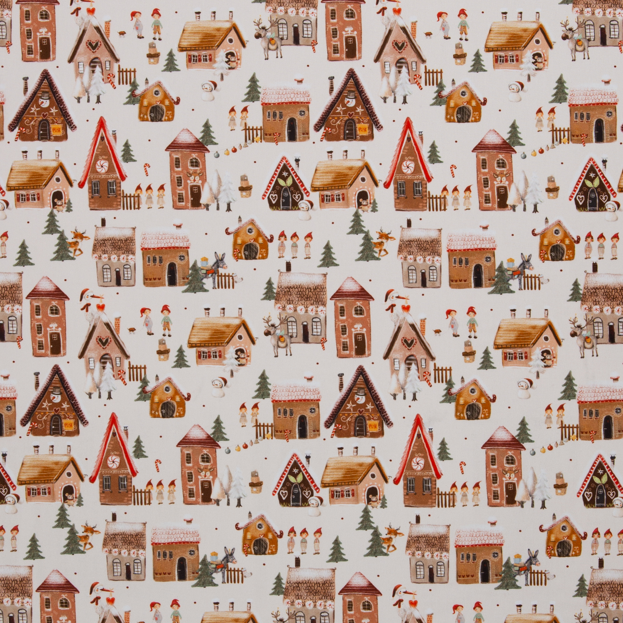 Houses and Gnomes - cream
