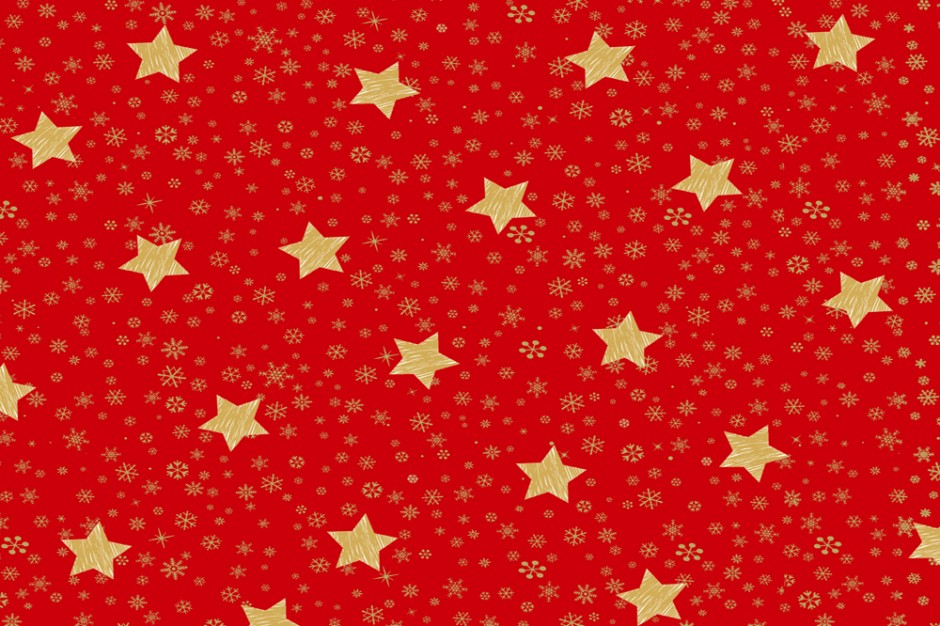 Christmas Stars - red-gold